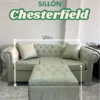 Sillón Chesterfield 3 cuerpos + Camastro