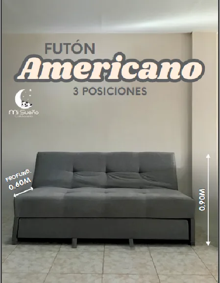 Futón Americano 3 posiciones