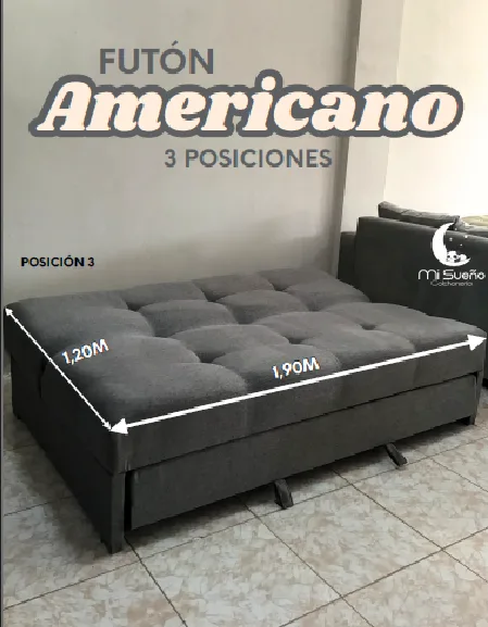 Futón Americano 3 posiciones