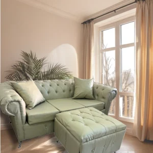 Sillón Chesterfield 3 cuerpos + Camastro
