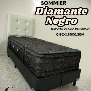 Sommier Diamante Negro