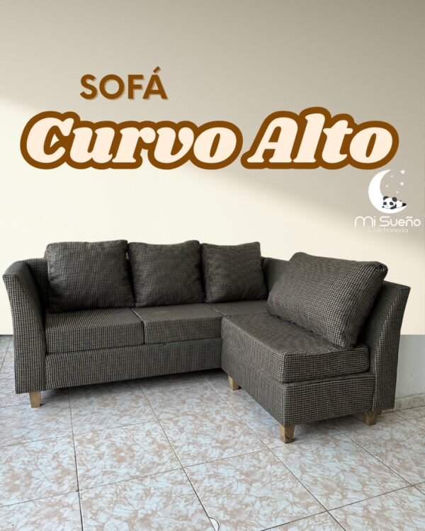 Sofá Curvo Alto