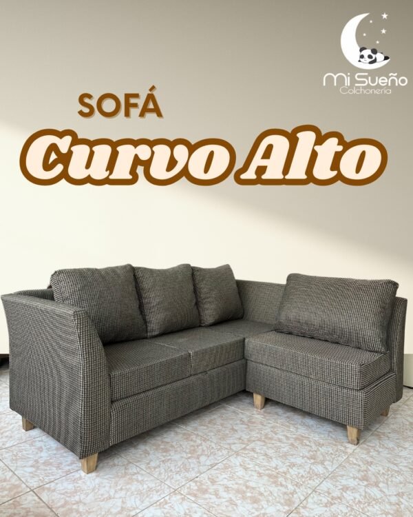 Sofá Curvo Alto