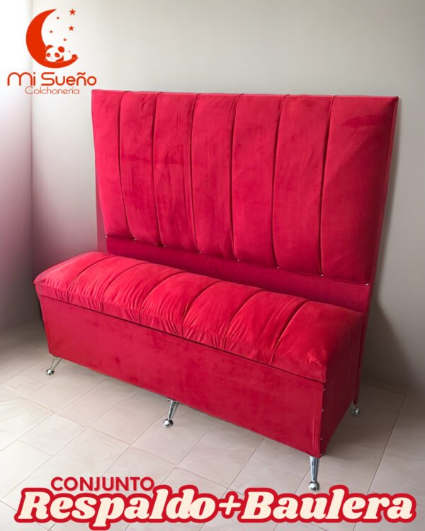 Respaldo + Baulera 1.40m