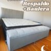 Respaldo + Baulera 1,80m