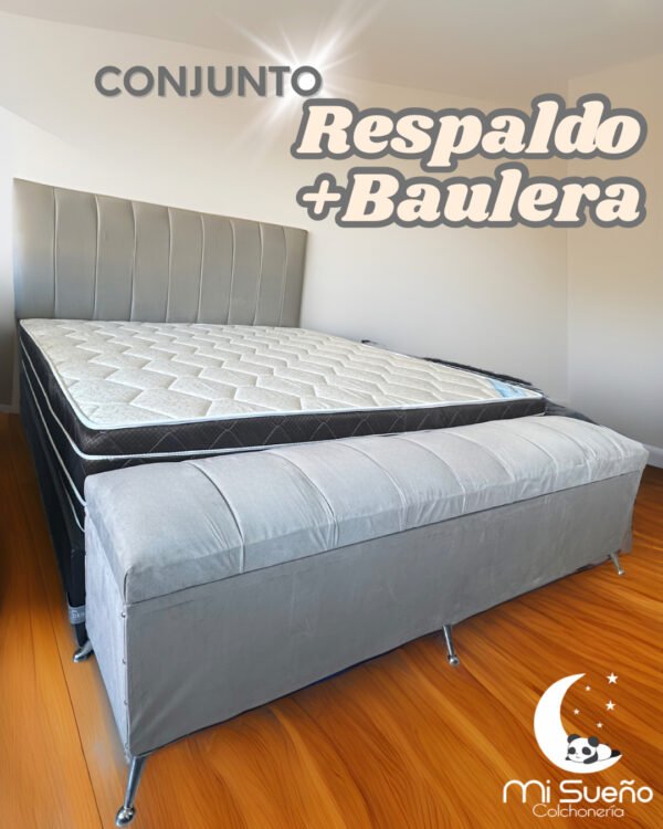 Respaldo + Baulera 1,80m