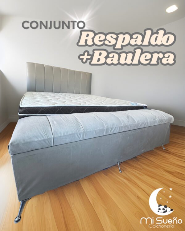 Respaldo + Baulera 1,80m